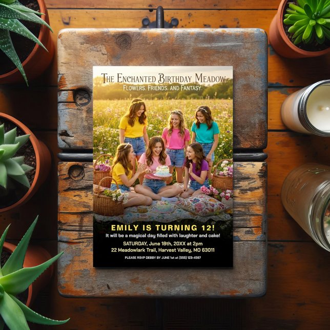 Postal Fiesta de Cumpleaños en el Prado Encantado (Subido por el creador)