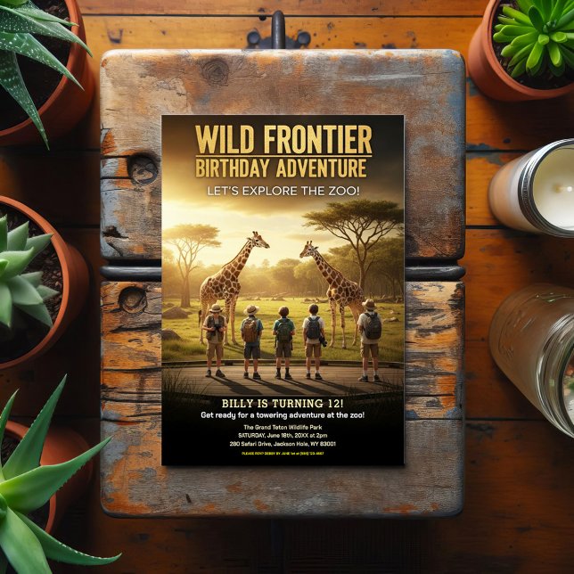 Postal Fiesta de cumpleaños en el zoológico Wild Frontier (Subido por el creador)