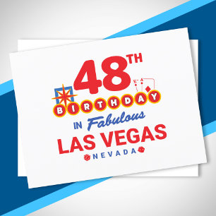 Postal Fiesta de Cumpleaños en Las Vegas - 48º Cumpleaños