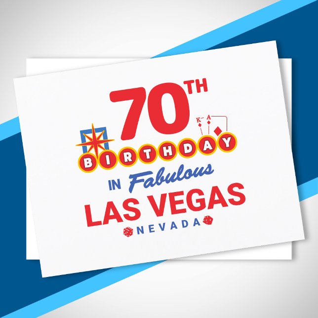 Postal Fiesta de Cumpleaños en Las Vegas - 70 Cumpleaños  (Subido por el creador)