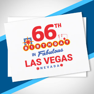 Postal Fiesta de Cumpleaños en Las Vegas - Cumpleaños núm