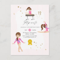 Fiesta de cumpleaños número 12 de gimnasia rosa y 