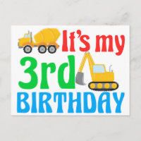 Fiesta de cumpleaños número 3 de niños Vehículo de