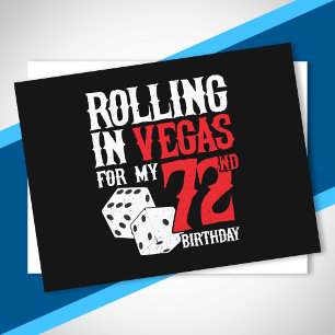 Postal Fiesta de cumpleaños número 72 en Las Vegas - Roda