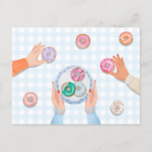 Postal Fiesta de Donut colorido