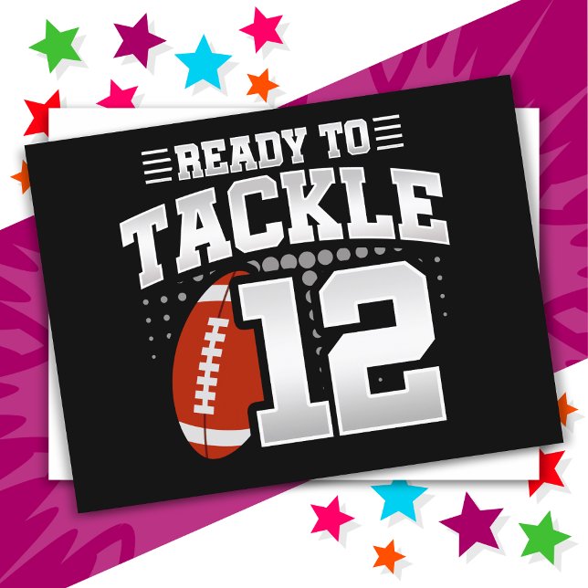 Postal Fiesta de fútbol americano de 12 años Cumpleaños 1 (Subido por el creador)