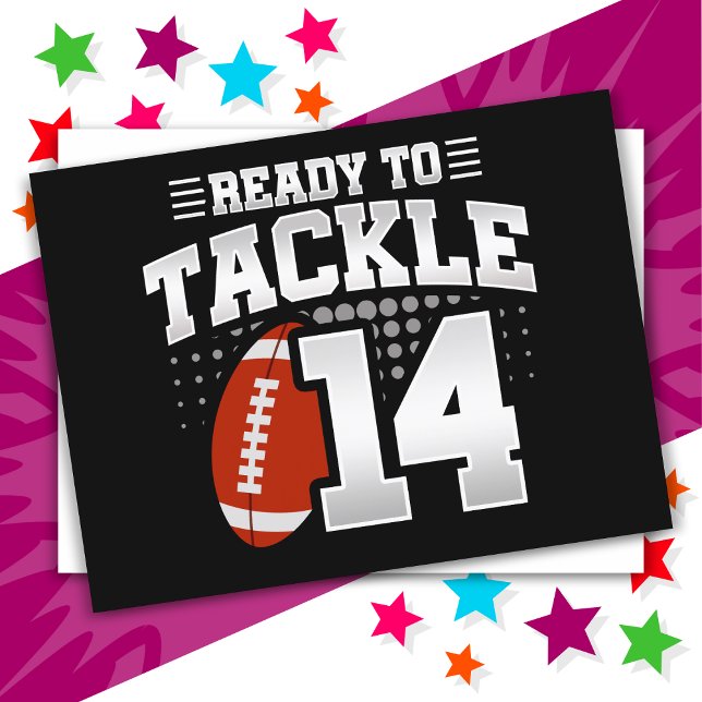 Postal Fiesta de fútbol americano de 14 años Cumpleaños 1 (Subido por el creador)