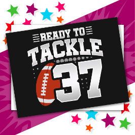 Postal Fiesta de fútbol americano de 37 años Cumpleaños 3