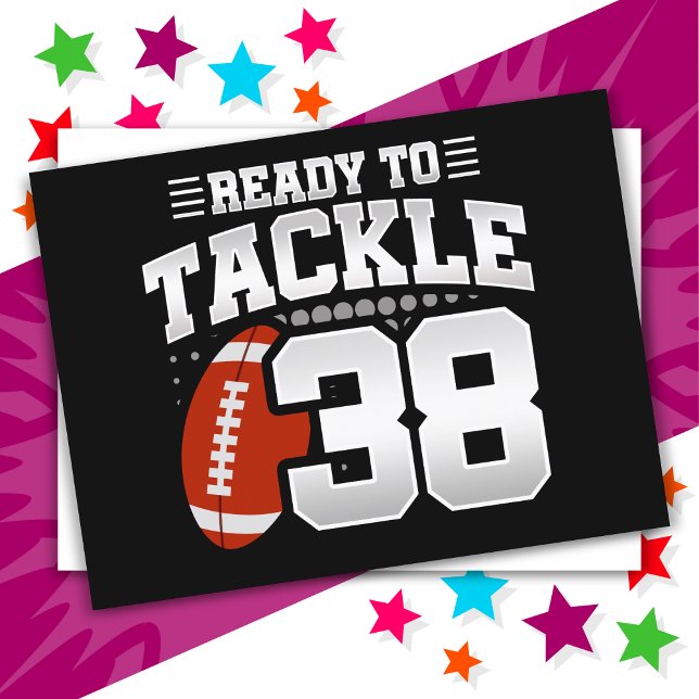 Postal Fiesta de fútbol americano de 38 años Cumpleaños 3 (Subido por el creador)