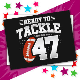 Postal Fiesta de fútbol americano de 47 años Cumpleaños 4