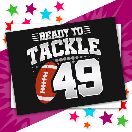 Postal Fiesta de fútbol americano de 49 años Cumpleaños 4