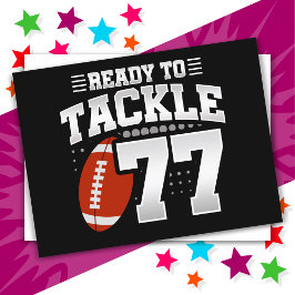 Postal Fiesta de fútbol americano de 77 años cumpleaños 7