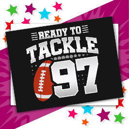 Postal Fiesta de fútbol americano de tackle de 97 años Cu