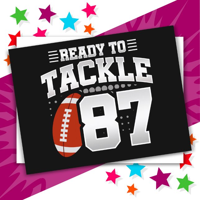 Postal Fiesta de Fútbol Americano por Cumpleaños 87 Años (Subido por el creador)