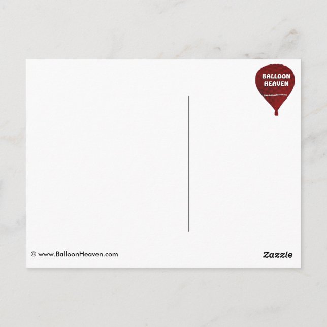 Postal Fiesta de globo (Reverso)