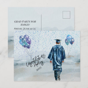 Postal Fiesta de Graduación Felicitaciones Hijo