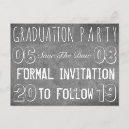Postal Fiesta De Graduación Guardar El Aspecto Del Cartón