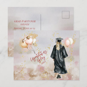 Postal Fiesta de Graduación Hija Felicitaciones