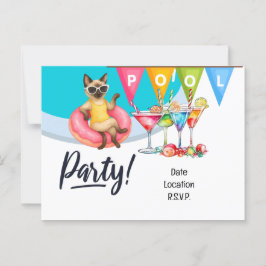 Postal Fiesta de grupos de gatos para los amantes del gat