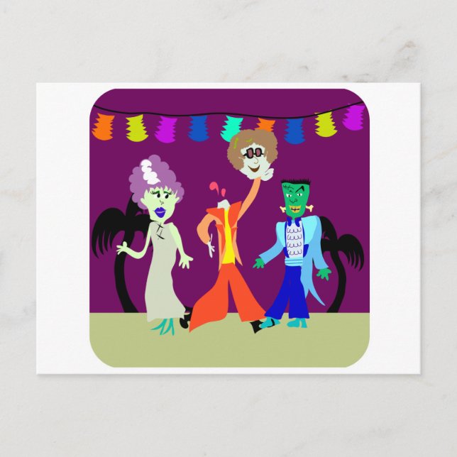 Postal ¡Fiesta de Halloween 2! (Anverso)