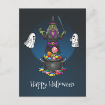 Fiesta de Halloween con truco de brujas y fantasma