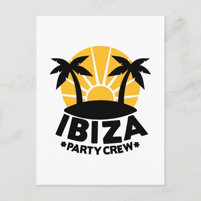 Postal Fiesta de Ibiza (Anverso)