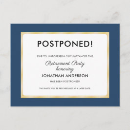 Postal Fiesta de Jubilación Pospuesto