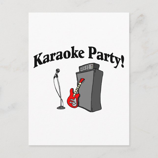 Postal Fiesta de Karaoke (Anverso)