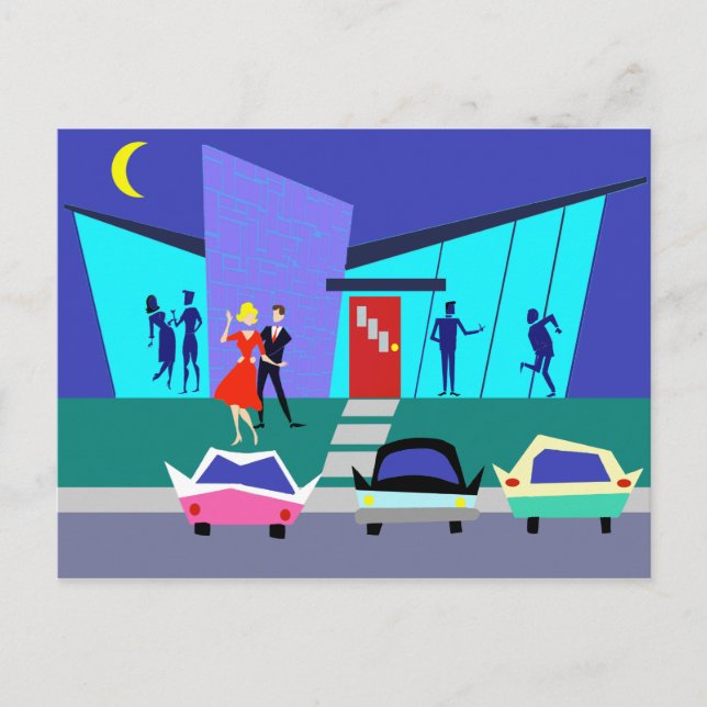 Postal Fiesta de la Casa Abierta Retro (Anverso)