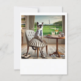 Postal Fiesta de la casa del club de golf para los amante