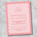 Postal Fiesta de lanzamiento de logotipo Business Grand O<br><div class="desc">Una invitación divertida pero simple para una gran apertura de negocio o un evento fiesta de lanzamiento de marca o producto. Añade tu propio logotipo a la parte superior para darle tu marca, y puedes cambiar todos los colores del elemento para que coincidan con los colores de tu marca. Incluso...</div>