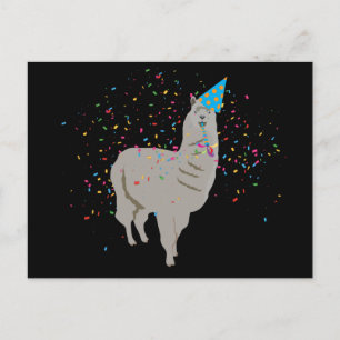 Postal Fiesta de Llamas - Animales Divirtiéndose