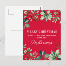 Fiesta de Navidad con flores personalizadas
