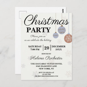 Postal Fiesta de Navidades de honor festivo