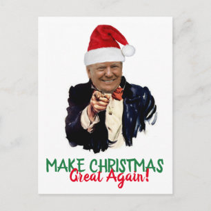 Postal Fiesta de Navidades del presidente Donald Trump