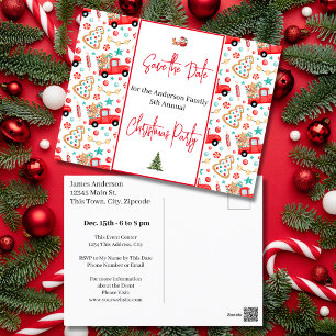 Postal Fiesta de Navidades familiares salva el Camión Roj