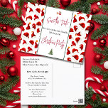 Postal Fiesta de Navidades familiares salva la fecha de S<br><div class="desc">Fun Family Navidades Fiesta Save the Date Santa Hat Postcard design. Todo el texto es editable,  ajustable y se cambia fácilmente con los detalles de su fiesta.</div>