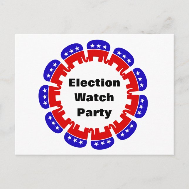 Postal Fiesta de Observador Electoral Republicano (Anverso)