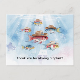 Postal Fiesta de Pescado tema Texas GRACIAS