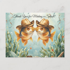 Postal Fiesta de Pescado tema Texas GRACIAS