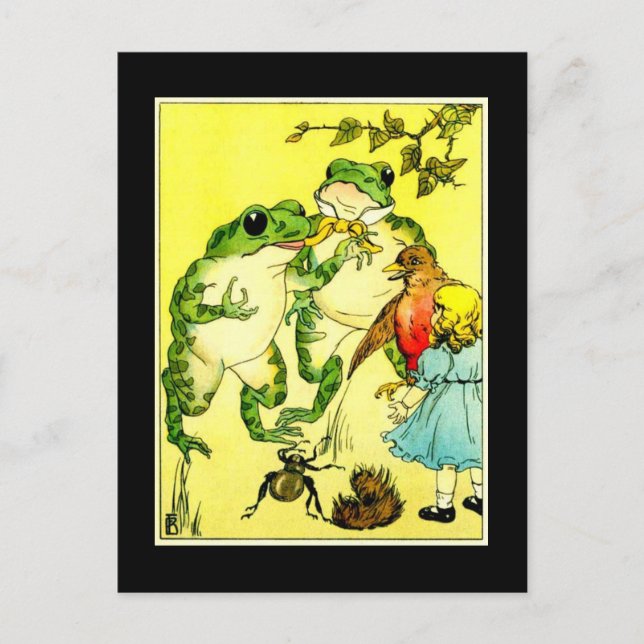 Postal Fiesta de ranas (Anverso)