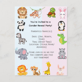 Postal Fiesta de Revelación de Género