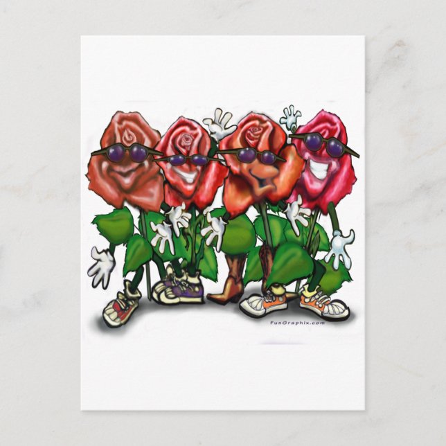 Postal Fiesta de rosas (Anverso)