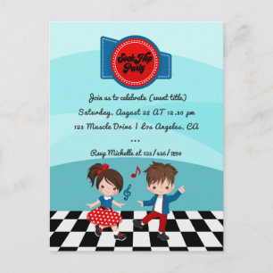 Postal Fiesta de Sock Hop del 4 de julio
