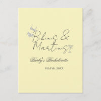 Fiesta de soltera Bikins & Martinis amarillo retro