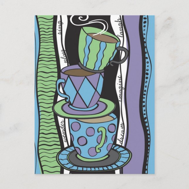 Postal Fiesta de té (Anverso)