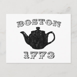 Postal fiesta de té de boston
