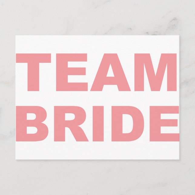 Postal Fiesta de Team Bride Boda Hen (Anverso)