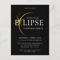 Fiesta de visualización de eclipse solar total neg