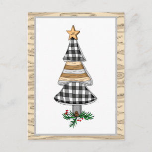 Postal Fiesta del árbol de Navidad de la plantación de ca